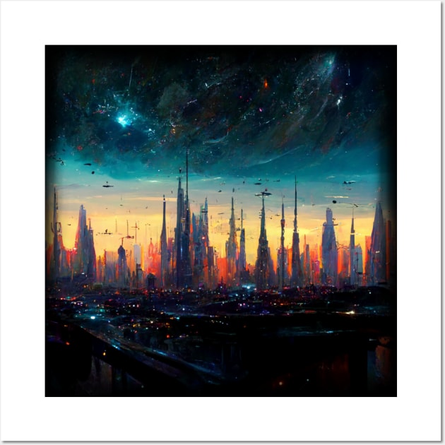 Space City Artwork Wall Art by maxdax